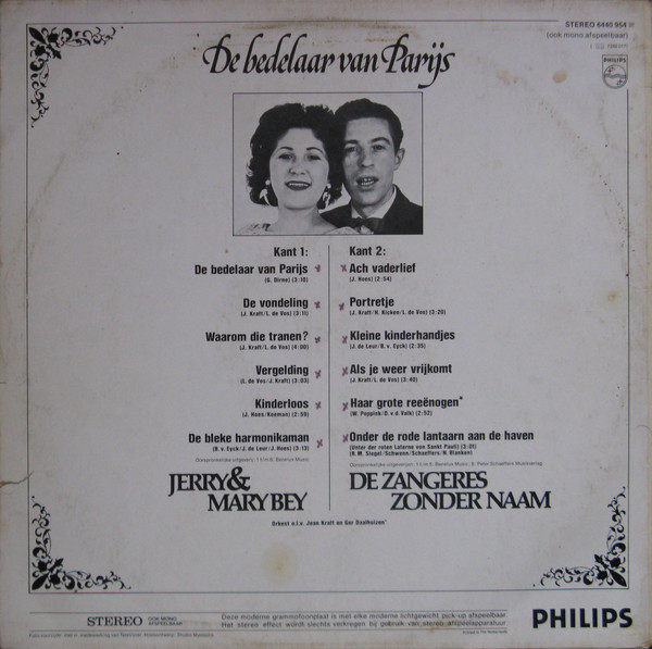 Jerry En Mary Bey - Zangeres Zonder Naam-1