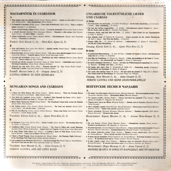 Ferenc Sánta And His Gypsy Band-1