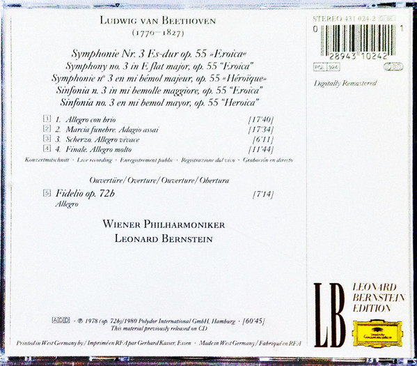 Ludwig van Beethoven, Wiener Philharmoniker, Leonard Bernstein-1
