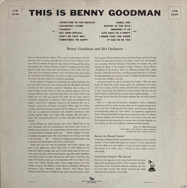 Benny Goodman And His Orchestra-1