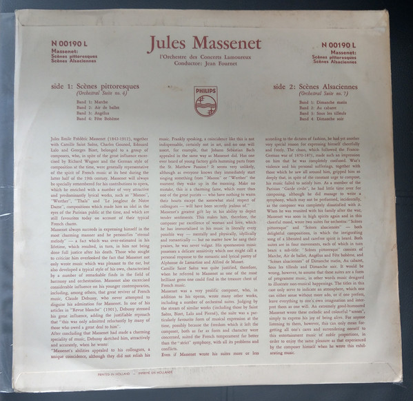 Jules Massenet, Orchestre Des Concerts Lamoureux, Jean Fournet-1