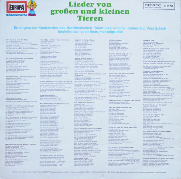 Der Knabenchor Des Norddeutschen Rundfunks Und Der Kinderchor Vera Schink-1