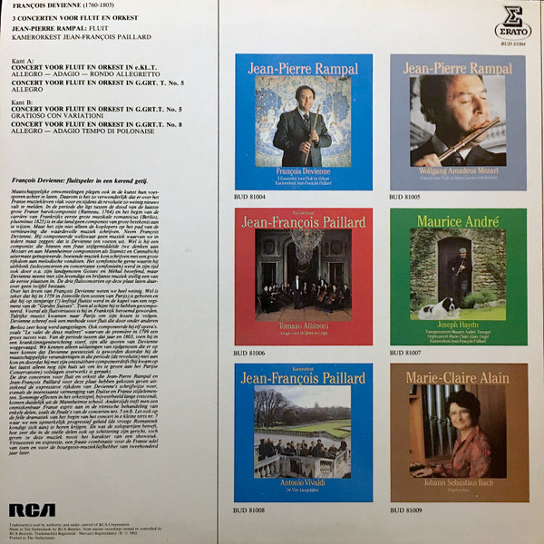 Jean-Pierre Rampal, François Devienne, Orchestre De Chambre Jean-François Paillard-1