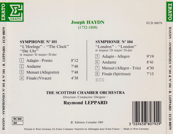 Joseph Haydn, Raymond Leppard, Scottish Chamber Orchestra-1