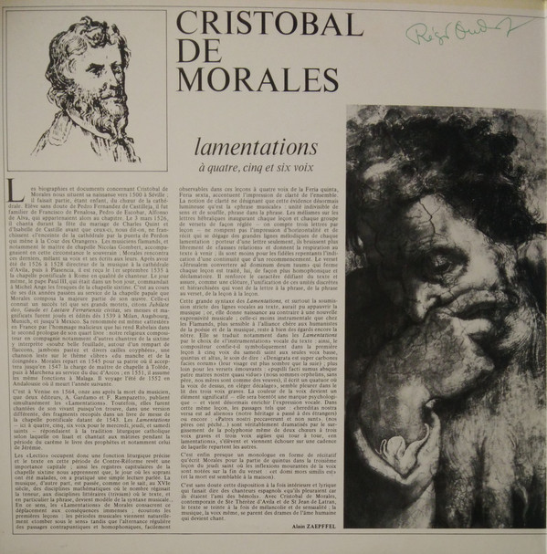 Cristóbal de Morales, A Sei Voci-1