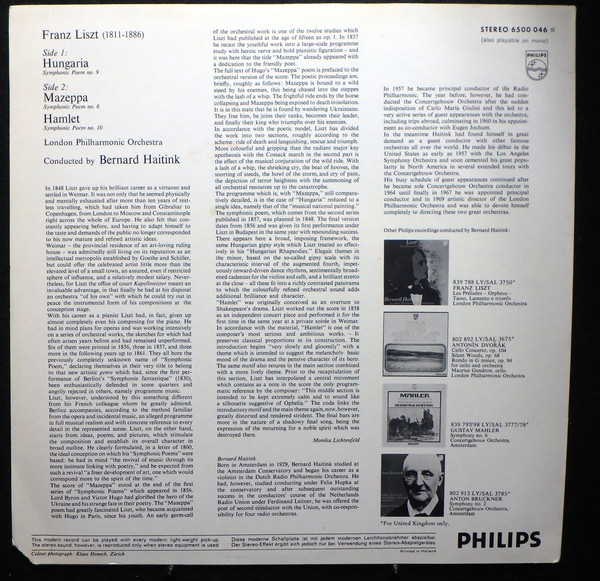 Franz Liszt - Bernard Haitink, London Philharmonic Orchestra-1