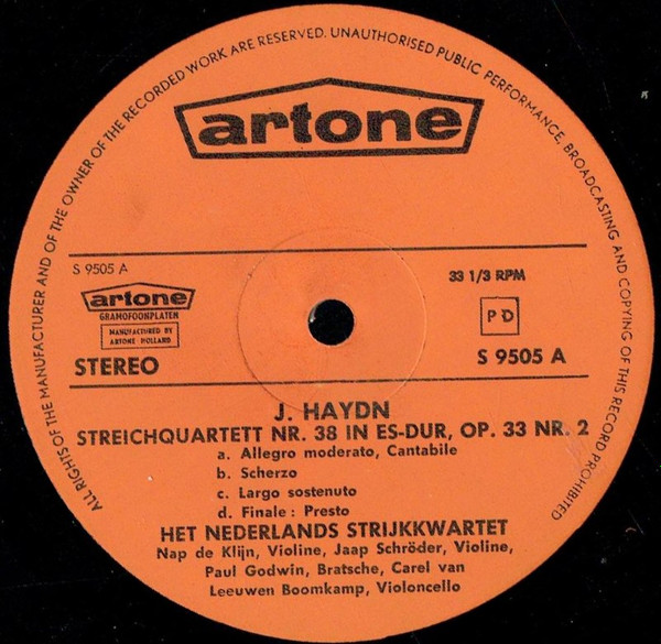 Joseph Haydn, Netherlands String Quartet-1