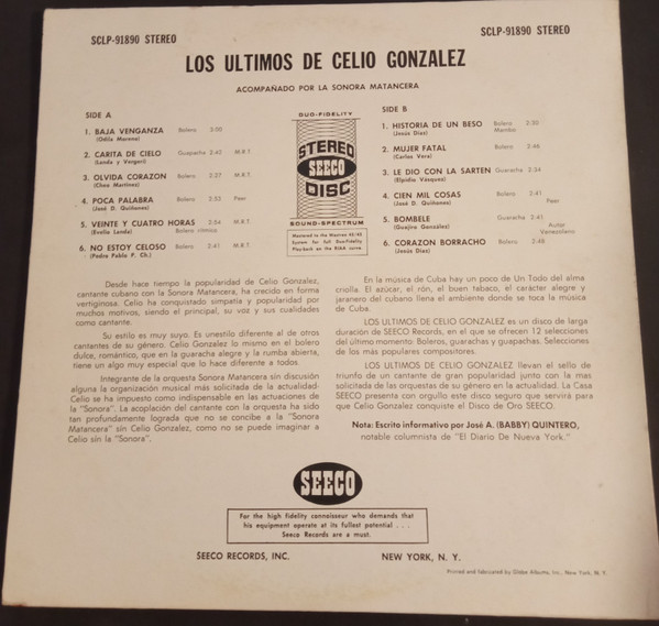 Celio González Con La Sonora Matancera-1
