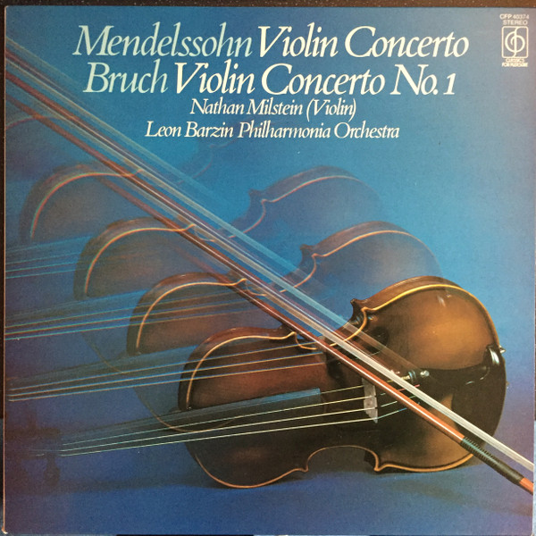 Felix Mendelssohn-Bartholdy - Max Bruch - Nathan Milstein, Philharmonia Orchestra, Leon Barzin-0