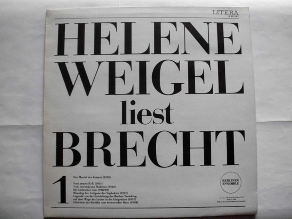 Helene Weigel, Bertolt Brecht-0