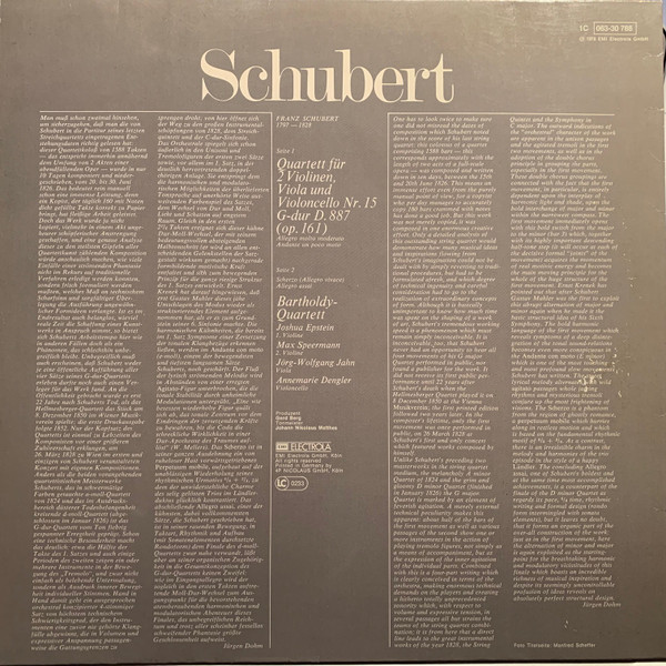Franz Schubert - Bartholdy Quartett-1