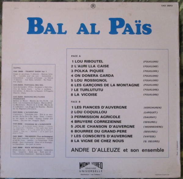 André D'Alleuze Et Son Ensemble-1