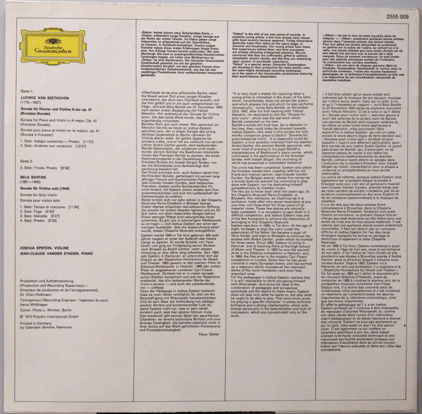 Joshua Epstein, Jean-Claude Vanden Eynden, Ludwig Van Beethoven / Béla Bartók-1