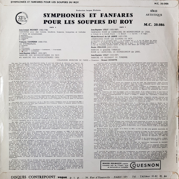 Collegium Musicum De Paris, Roland Douatte-1