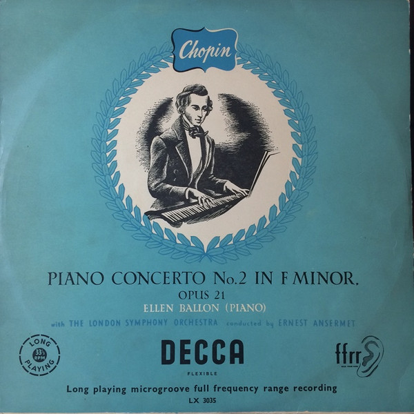 Frédéric Chopin, Ellen Ballon With London Symphony Orchestra Conducted By Ernest Ansermet-0