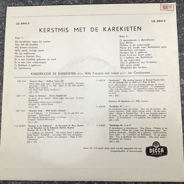 Kinderkoor De Karekieten O.l.v. Willy François Met Orkest Jan Corduwener-1