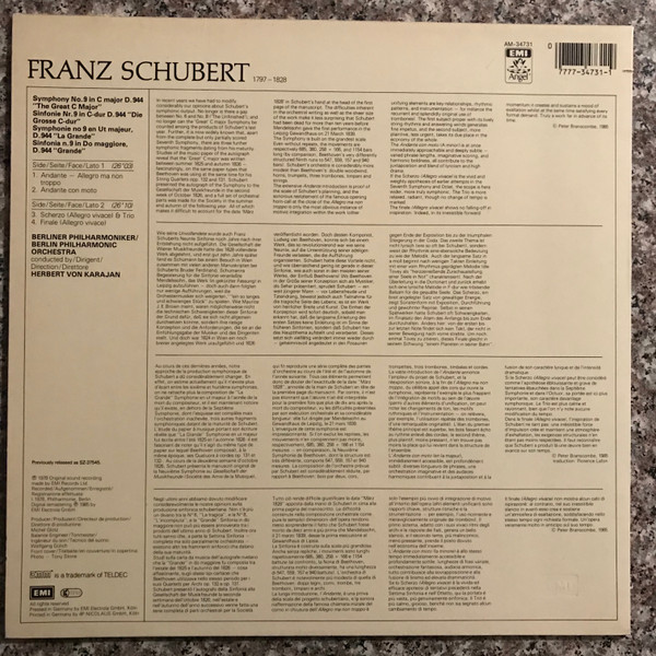 Franz Schubert - Berliner Philharmoniker • Herbert von Karajan-1