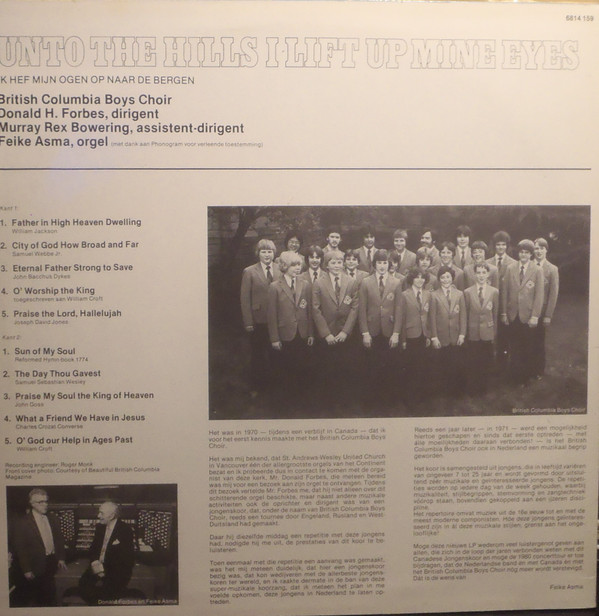 British Columbia Boys Choir O.l.v. Donald H. Forbes, Feike Asma-1
