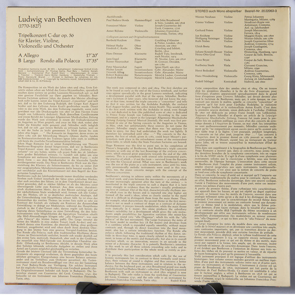 Ludwig van Beethoven, Franzjosef Maier, Anner Bylsma, Paul Badura-Skoda, Collegium Aureum-1