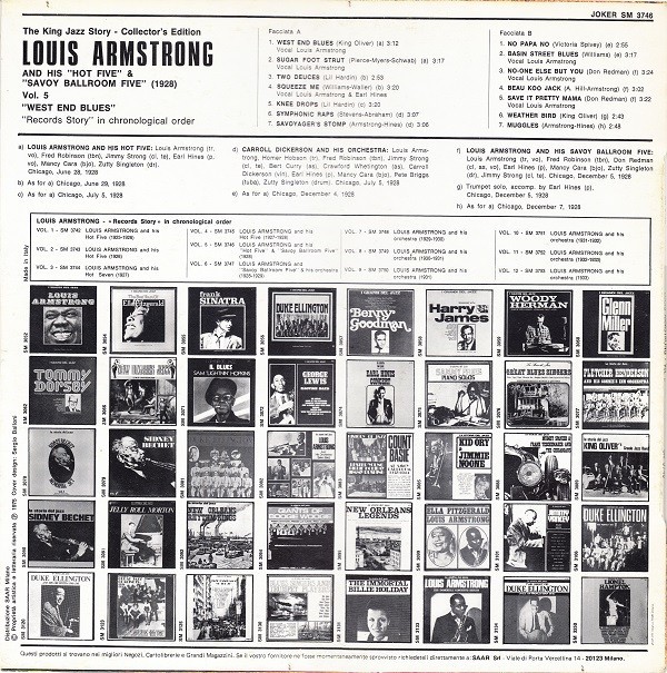 Louis Armstrong & His Hot Five & Louis Armstrong And His Savoy Ballroom Five-1