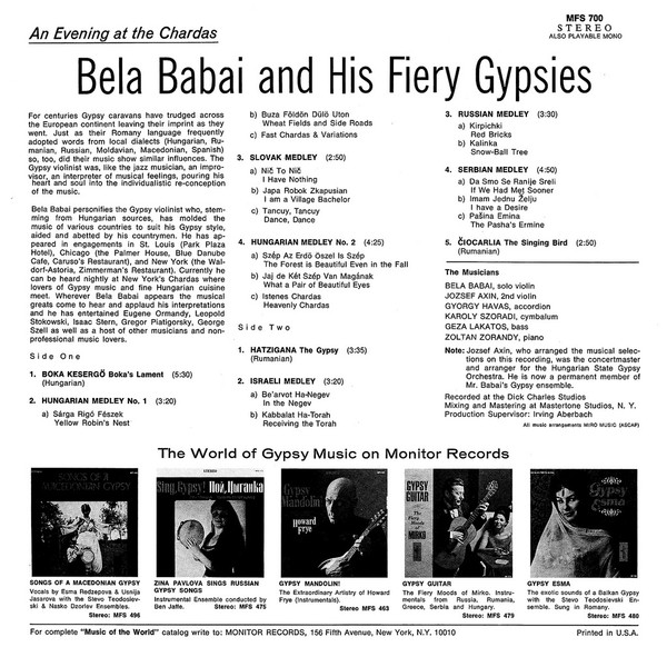 Bela Babai & His Fiery Gypsies-1