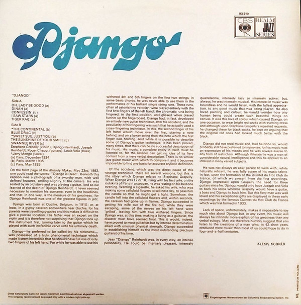 Django Reinhardt And Quintette Du Hot Club De France-1