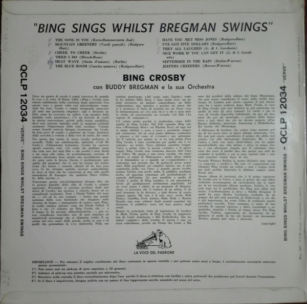 Bing Crosby, Buddy Bregman-1