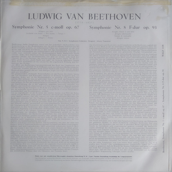 Ludwig van Beethoven, Arturo Toscanini, NBC Symphony Orchestra-1