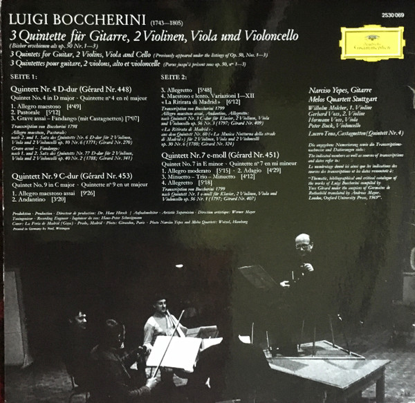 Luigi Boccherini, Narciso Yepes , Gitarre Melos Quartett ∙ Lucero Tena-1