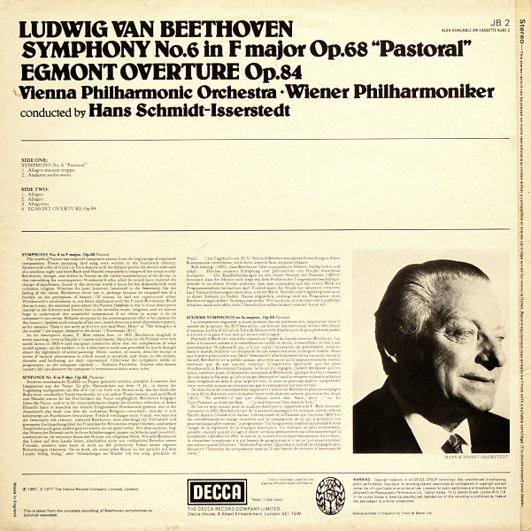 Ludwig Van Beethoven, Wiener Philharmoniker, Hans Schmidt-Isserstedt-1