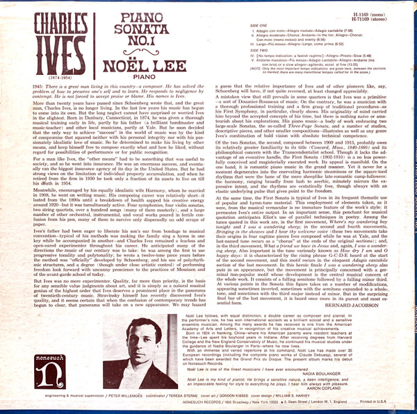 Charles Ives | Noël Lee-1