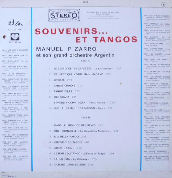 Manuel Pizarro Et Son Grand Orchestre Argentin-1