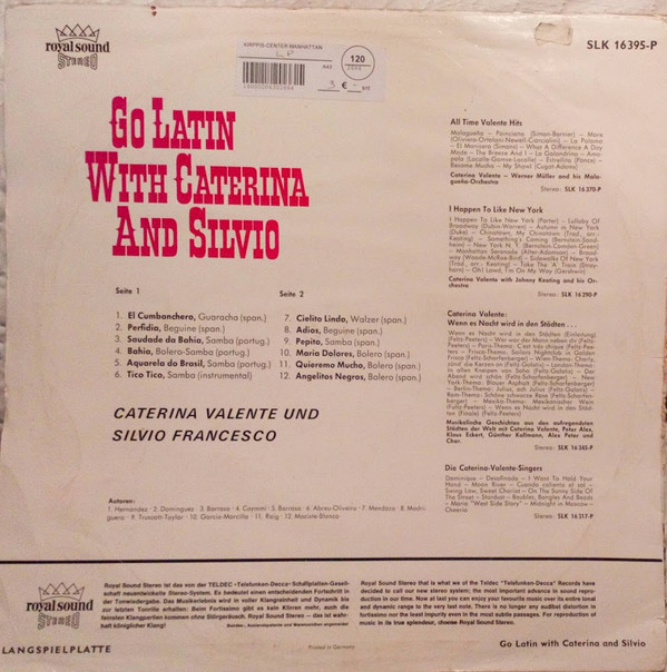 Caterina Valente, Silvio Francesco-1