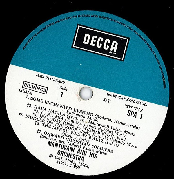 Mantovani And His Orchestra-0