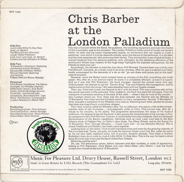 Chris Barber's Jazz Band With Ottilie Patterson-1
