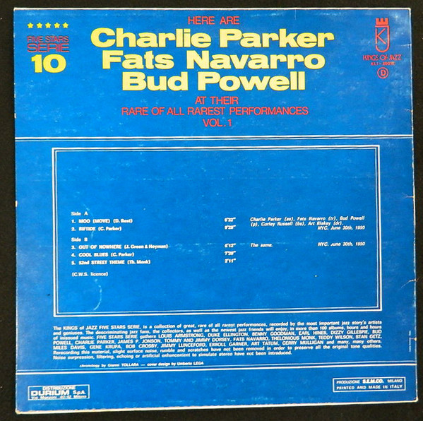 Charlie Parker, Fats Navarro, Bud Powell-1
