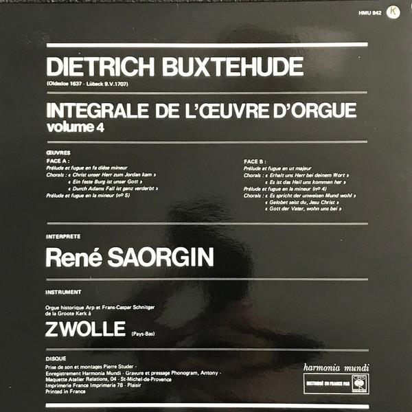 Dieterich Buxtehude, René Saorgin-1