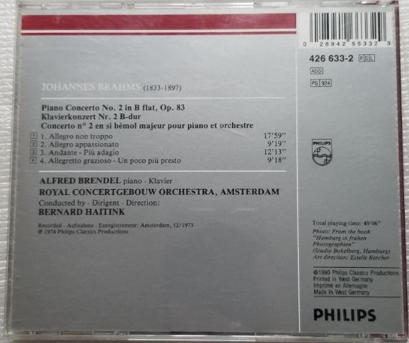 Johannes Brahms - Alfred Brendel, Concertgebouworkest, Bernard Haitink-1