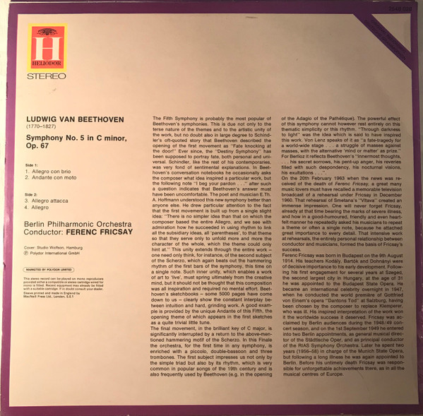 Ludwig van Beethoven, Ferenc Fricsay, Berliner Philharmoniker-1