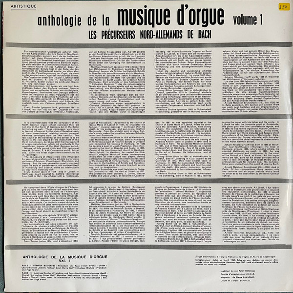 Jørgen Ernst Hansen Plays Works By Dieterich Buxtehude, Franz Tunder, Nikolaus Bruhns, Andreas Kneller, Johann Nicolaus Hanff, Matthias Weckmann, Georg Böhm, Arnold Brunckhorst-1