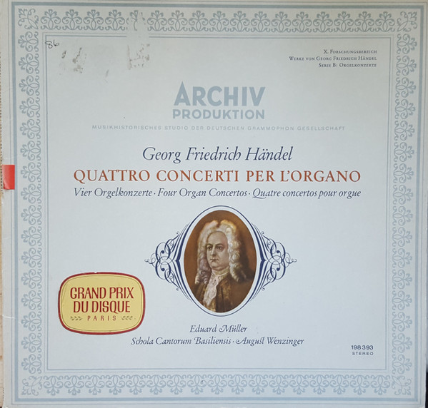Georg Friedrich Händel - Eduard Müller, Schola Cantorum Basiliensis, August Wenzinger-0