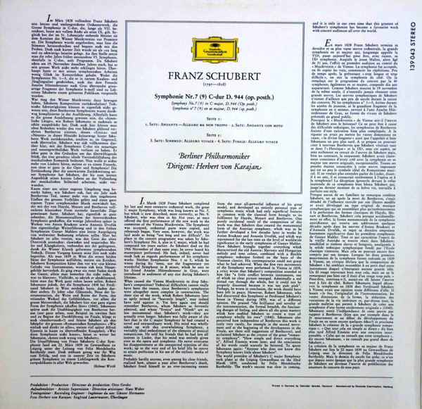Franz Schubert - Berliner Philharmoniker, Herbert von Karajan-1