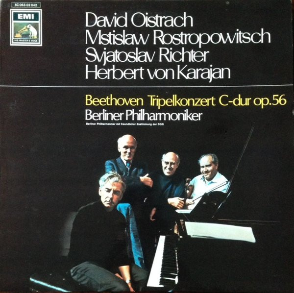 David Oistrach, Mstislav Rostropovich, Sviatoslav Richter, Herbert von Karajan — Ludwig van Beethoven — Berliner Philharmoniker-0