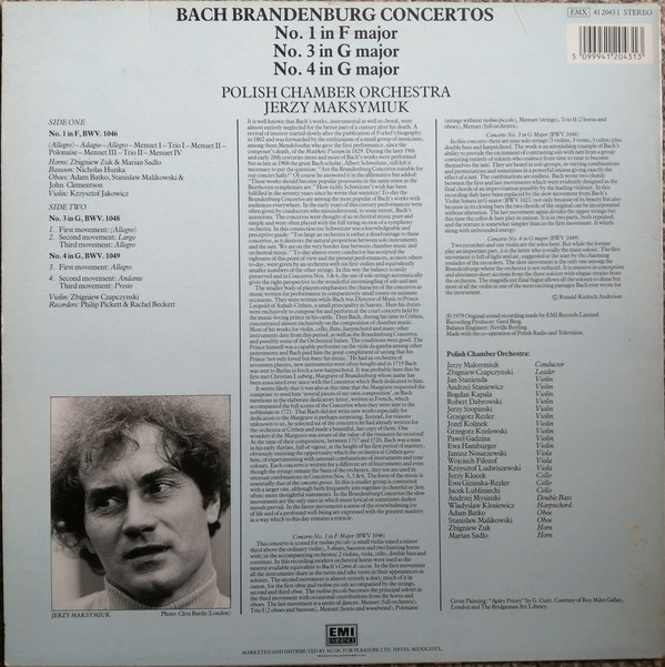 Johann Sebastian Bach - Polish Chamber Orchestra, Jerzy Maksymiuk-1