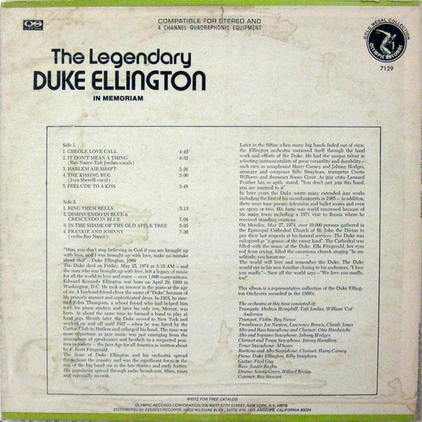 Duke Ellington, Duke Ellington And His Orchestra-1