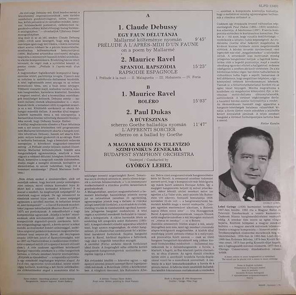 Claude Debussy, Maurice Ravel, Paul Dukas, Budapest Symphony Orchestra, György Lehel-1