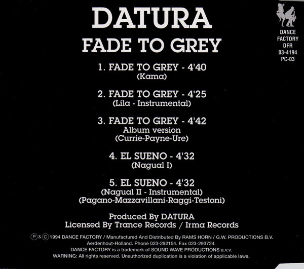 Datura Featuring Steve Strange-1