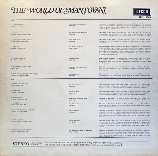 Mantovani And His Orchestra-1