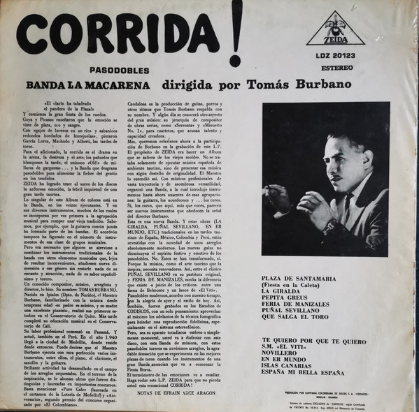 Banda La Macarena, Tomás Burbano-1