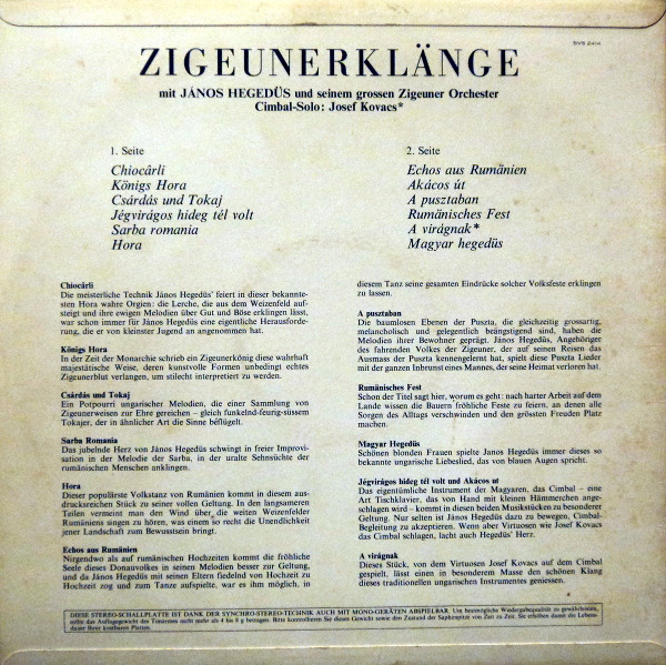 János Hegedüs Und Sein Grosses Zigeuner Orchester-1